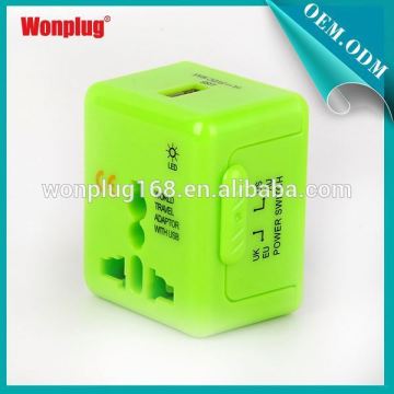 Mini Top Selling Worldwide Wonplug Patent 1Year Guarantee Cheap iceland travel adapter plug socket