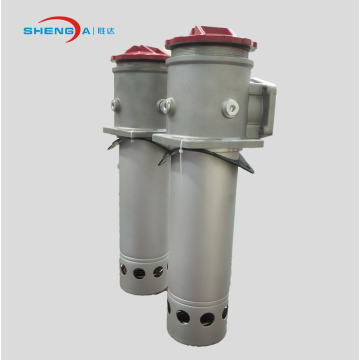 inline suction oil filter in compressor system