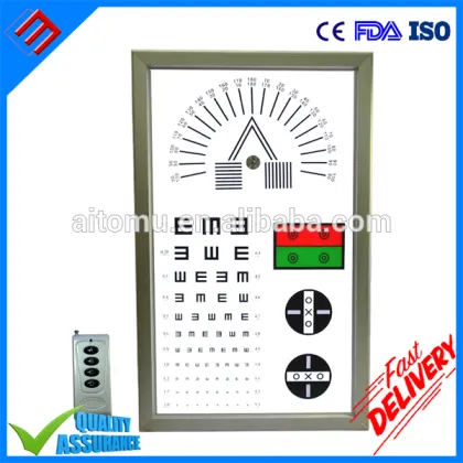 LED Distance Visual Acuity Chart With Remote Controls