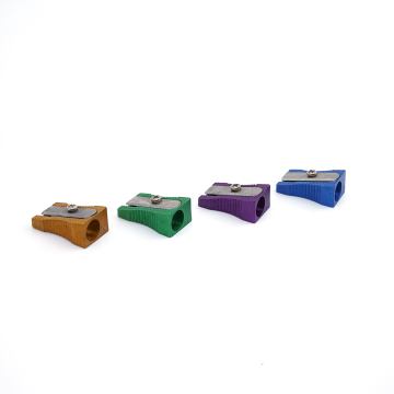 Custom Cosmetics Lipstick Pencil and Eyeliner Pencil Manual Square 1-Hole Pencil Sharpener