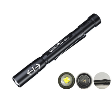 WARSUN Outdoor IPX5 800mAh Rechargeable LED Flashlight Pen Lamp with Clamp