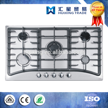 Stainless Steel Built-in 5 Burners Gas Stove Top Panel For Kitchen Appliance Gas Cooker