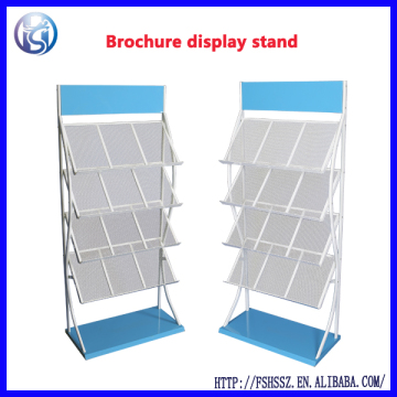 Metal Brochure Magazine Display Rack for Exhibition