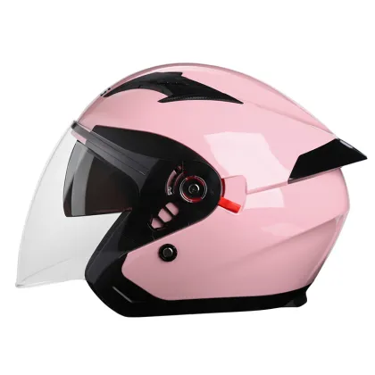 Retro Open Face Motorcycle Helmet - Half Face Racing Moto Helmets