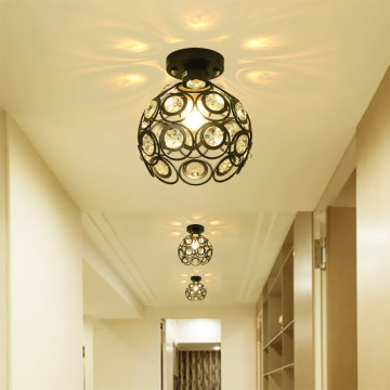โคมไฟเพดานทางเดิน LED ที่ทันสมัย ​​- Crystal E27 หลอดไฟตกแต่งห้องโถง
