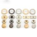 Wholesale Circle Hollow Metal Double-Sided Snap Button