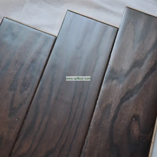 indoor walnut color engineered oak wood flooring