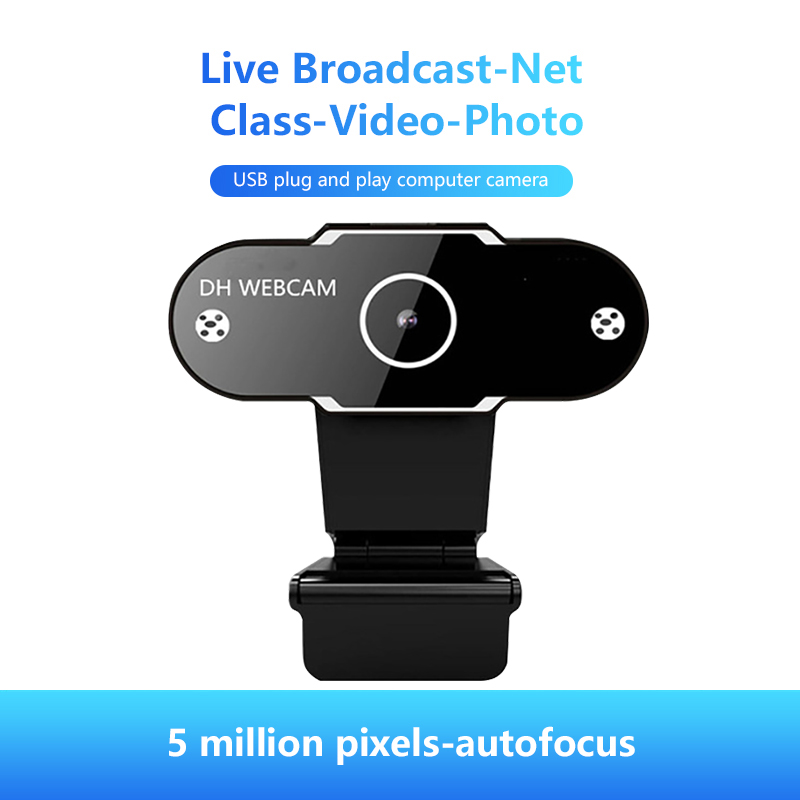 Autofocus HD 1080P Webcam 2K Computer PC Web Camera With Microphone For Live Broadcast Video Calling Conference Work Camara Web