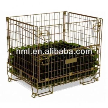 Bulk and Returnable PET preform cap storage Wire metal cage