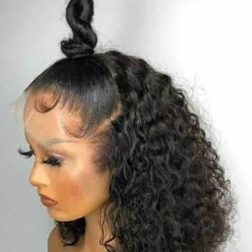 Wholesale Glueless Peruvian Human Hair Full Lace Wig Human Hair Lace Front Wigs Curly Clsoure Frontal Wig