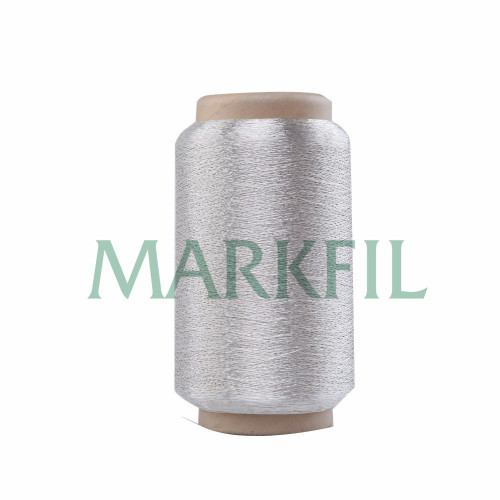 150D Polyester Metallic Garn silber