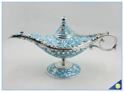 Shinny Gifts Enamel Aladdin Lamp Souvenir Aladdin Trade