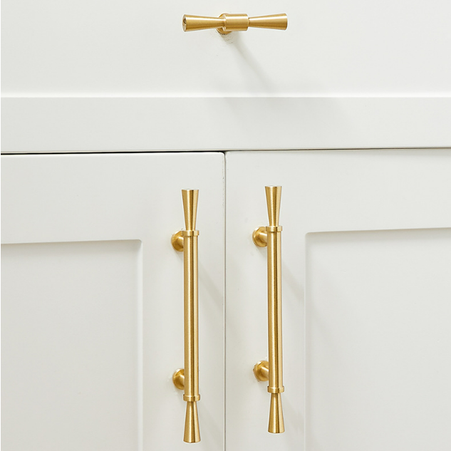satin brass knobs