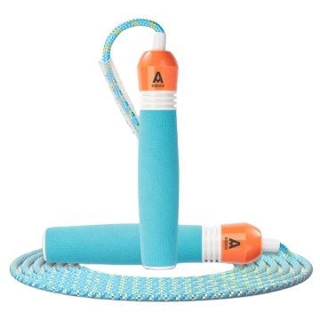 DELI FT120-1 High Quality Cartoon Children's Cotton Rope Jump Rope with Adjustable Length Foam Handles