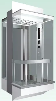 Square Panoramic Lift with Baked Enamel Steel and Acrylic Cover (KJX-108G)