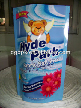 laundry liquid detergent stand up pouch