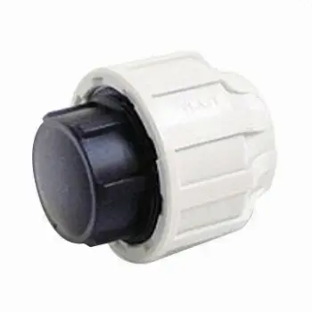 End Cap, Suitable for Water Supply, Male/Female Elbows are Available, Made of PP