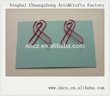 Pink Tie Paperclips