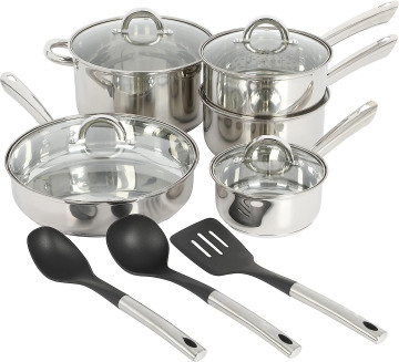 Set di pentole in acciaio inossidabile all'ingrosso per le cucine domestiche