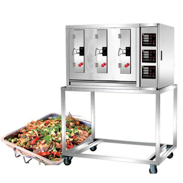 Portable Electric 3 Grid Barbecue Machine for Grilled Fish