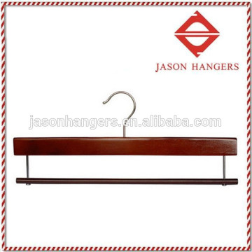 TS1310 Deluxe wooden pant hanger with locking bar