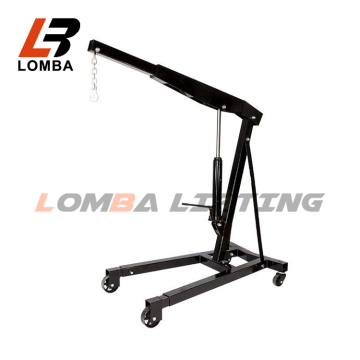 2 Ton Engine Hoist Cherry Picker Shop Crane Lift - Black