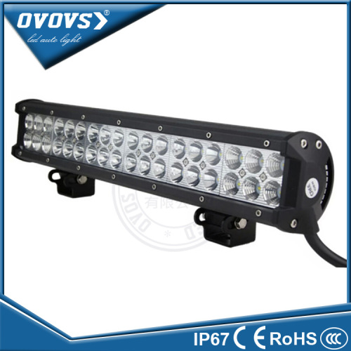 ovovs factory dual row 17" car light bar 108w led light bar tractor 10-30v for truck vehicles