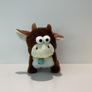 Vibrant Bell Eyed Walking Cow Plush Toy
