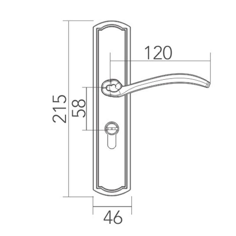 New Chinese style split lock