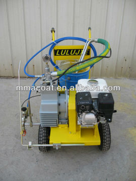 Hand-push cold paint road marking machine
