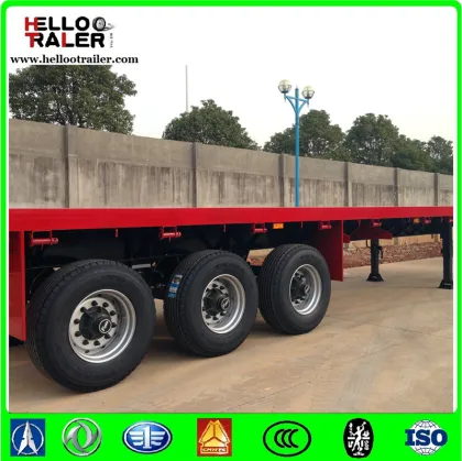 40ft Size and Truck Trailer Use 3 axles flatbed utility trailer