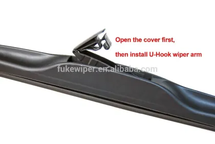 Hybrid Windshield Wiper with Rubber Refill
