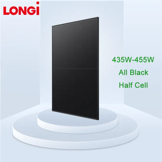 Wholesale Longi Solar Panels: 450W, 435W, 440W, and 445W Full Black Monocrystalline PV Modules with Half Cell Technology