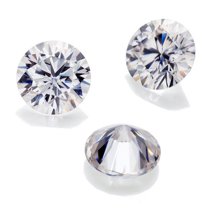 รอบ 2 กะรัตที่ยอดเยี่ยมตัด moissanite def vvs