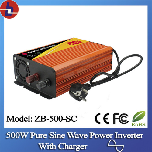 500W 48V DC إلى 110/220 فولت تيار متردد موجه جيبية نقية السلطة العاكس مع شاحن