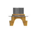 Grader 14M power transmission system yoke 271-8522, differential and bevel gear yoke assembly 271852
