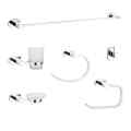 304 Stainless Steel Matte Black Bath Bathroom Accessories Set Towel Ring