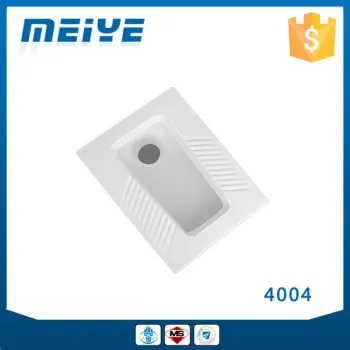 4004 Chaozhou Best Selling White Ceramics Material Asian Toilet Squatting Pan WC