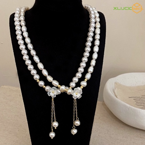 Freshwater Pearl Beads Fashion Necklace 18k Gold Plated