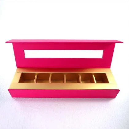 Truffle paper box with clear window