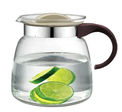 borosilicate pot can heat over fire,glass pot, glass water pot