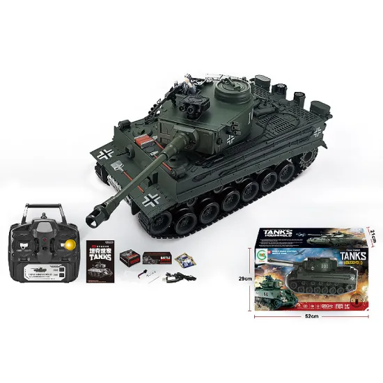 RC Battling Tanks Set: Infrared-Controlled Battle Tanks in Size