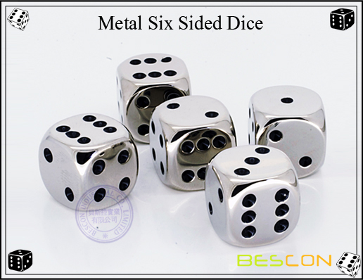 Bescon-Metal Six Sided Dice