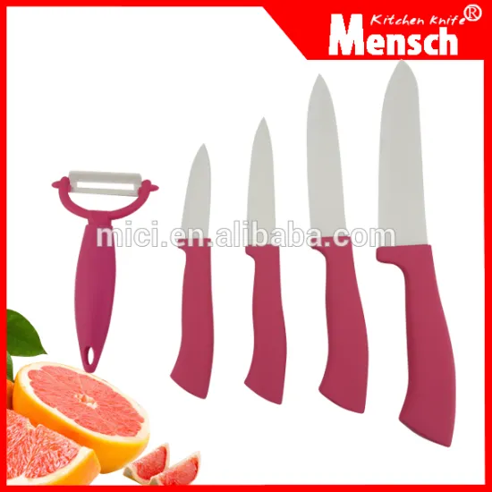 5pcs family ceramic knife kitchenware in high quality and best selling with a peeler