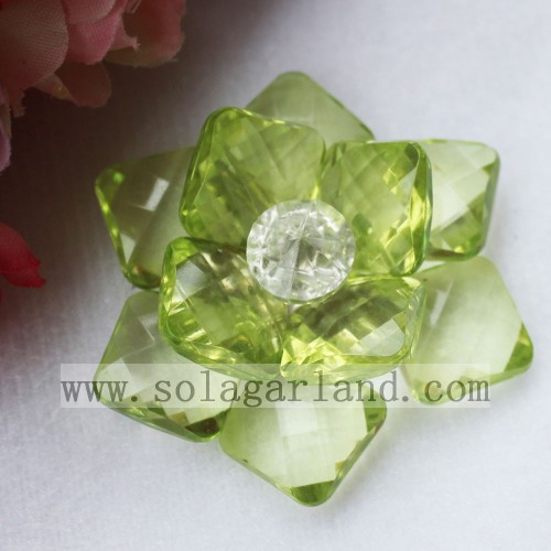 Flores Artificial Clear / AB Clear Blossom Handmade 54MM