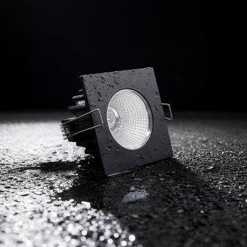 Downlight cuadrado llevado mazorca antideslumbrante empotrable de aluminio