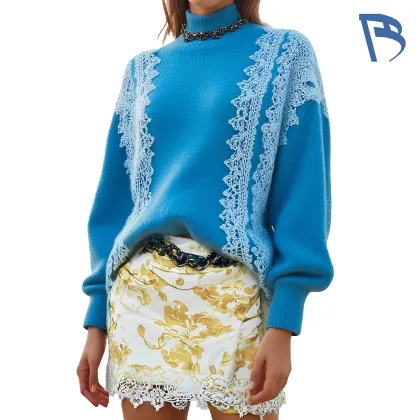 Klein Blue Knit Sweater