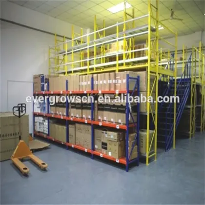 Long beam storage shelving with wire mesh
