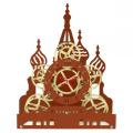 Red Square Gear Desk Clock