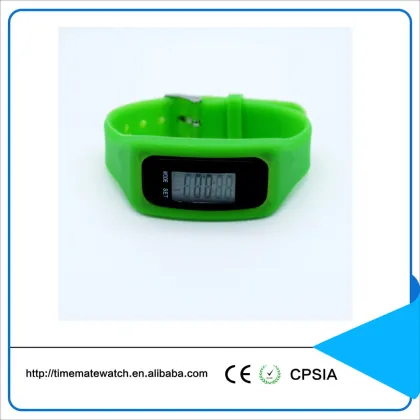 Multi-function electronic pedometer watches silicone sports digital wrist watch with 3D pedometer calorie watch
